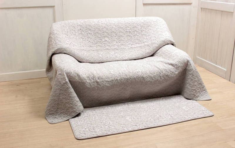 マルチカバー コットンキルト 約195×195cm [Jardin d’Argent]