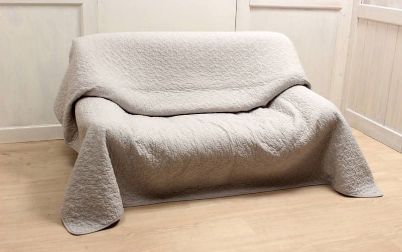 マルチカバー コットンキルト 約195×195cm [Jardin d’Argent]