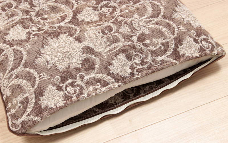 シェニール織 座布団カバー 約55×59cm [Toile Classique]