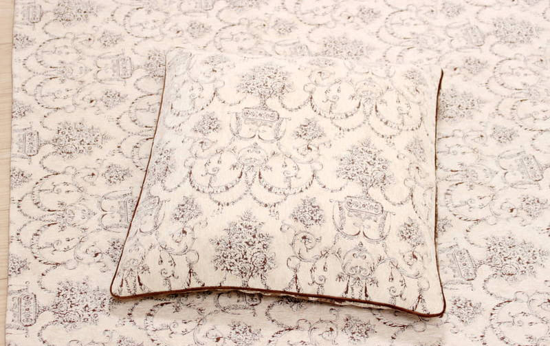 シェニール織 座布団カバー 約55×59cm [Toile Classique]