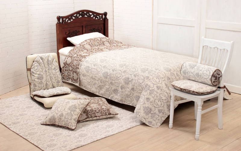 シェニール織 座布団カバー 約55×59cm [Toile Classique]