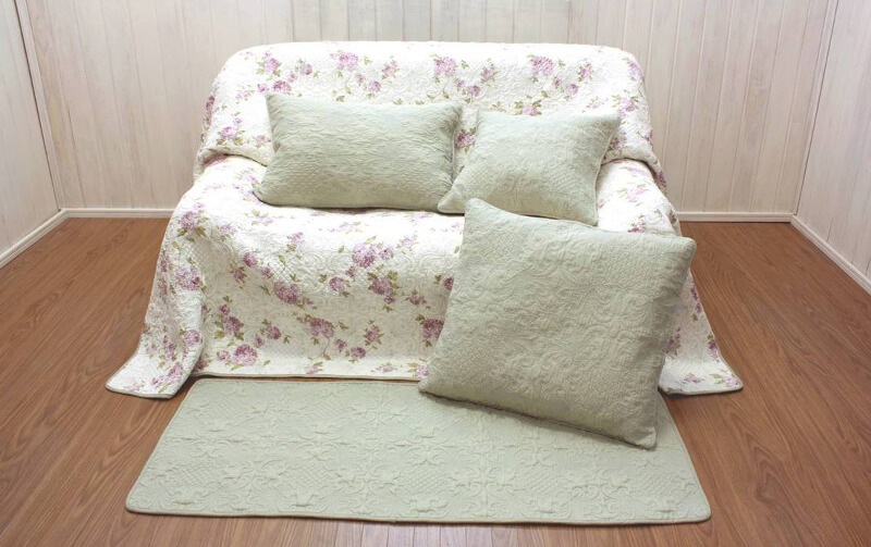 再入荷】コットンキルト 12132 座布団カバー 約55×59cm｜インテリア