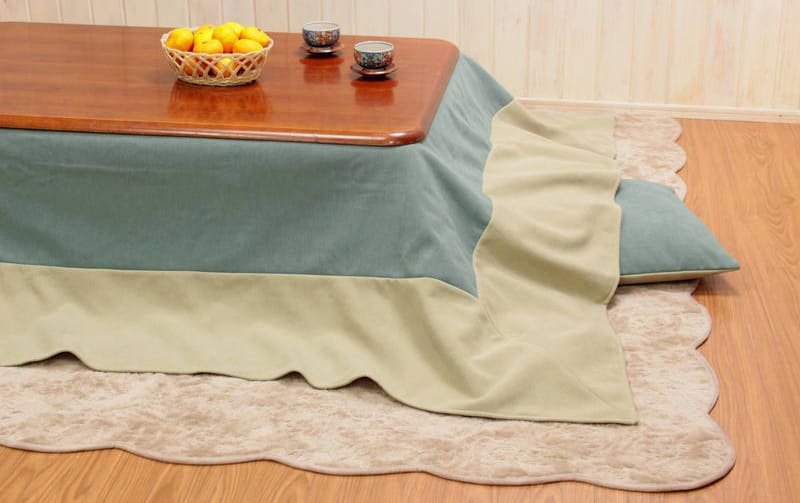 起毛素材 こたつカバー 約205×205cm｜インテリアレース・テーブル