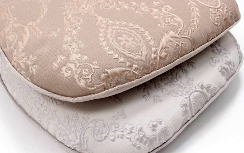 ジャカード織 紐付シートクッション 約43×45cm [nobleza]