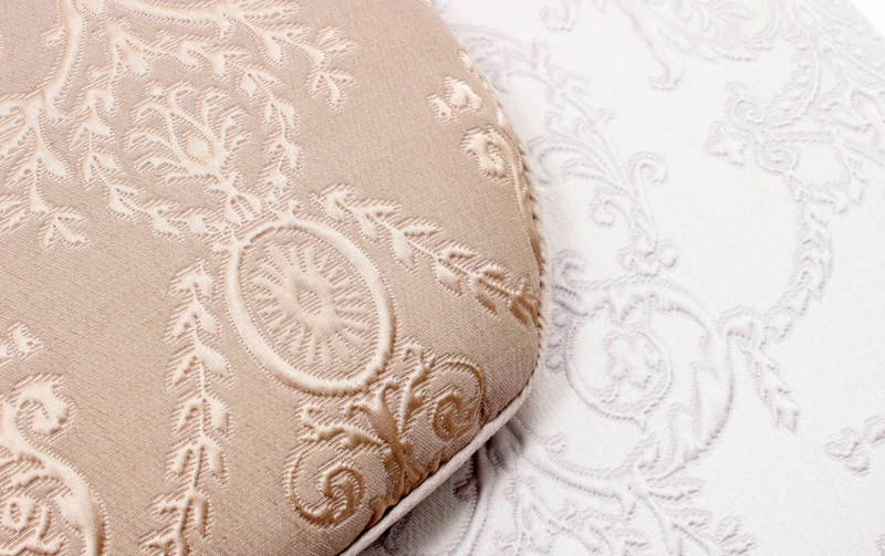 ジャカード織 紐付シートクッション 約43×45cm [nobleza]