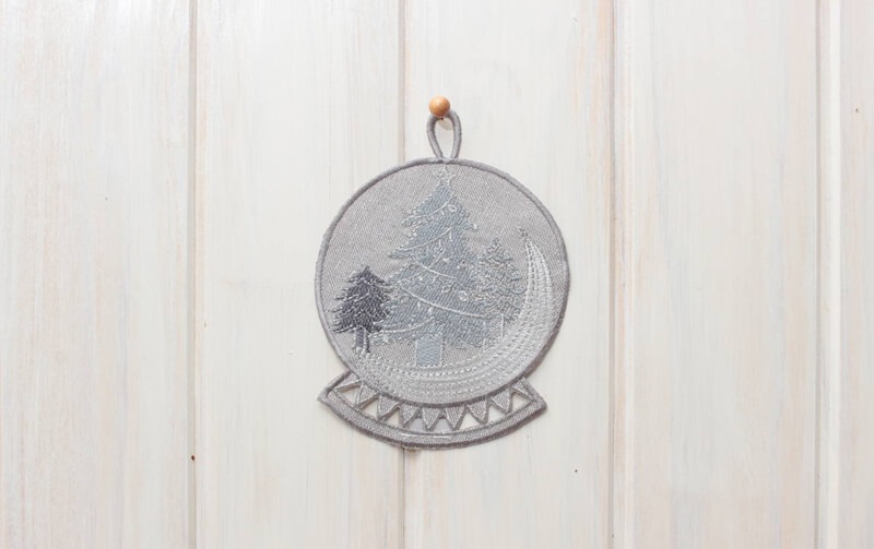 Xmas オーナメント（スノードーム） 約16×12cm