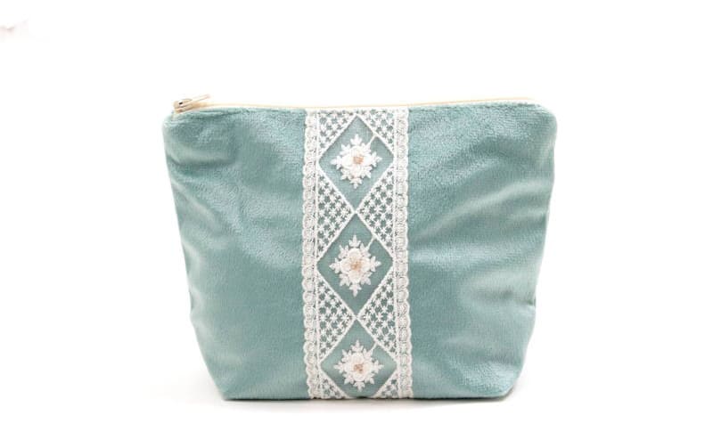 ジップポーチ ミニマルデザイン 約18×20cm [Velinor]