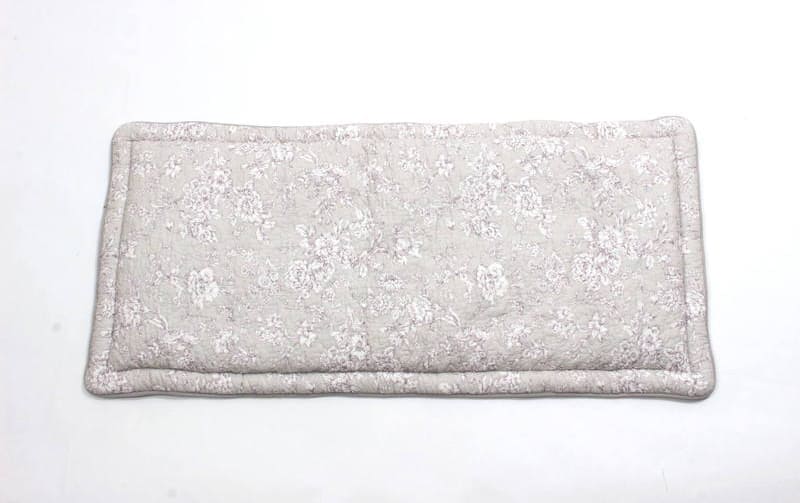ロングシートクッション コットンキルト 約60×130cm [Jardin d’Argent]