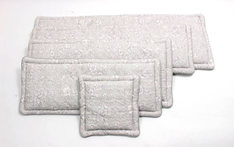 ロングシートクッション コットンキルト 約60×170cm [Jardin d’Argent]