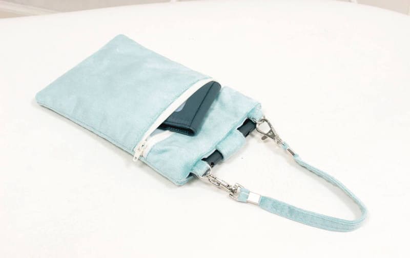 スマホポシェット ミニマルデザイン 約19×13cm [Velinor]