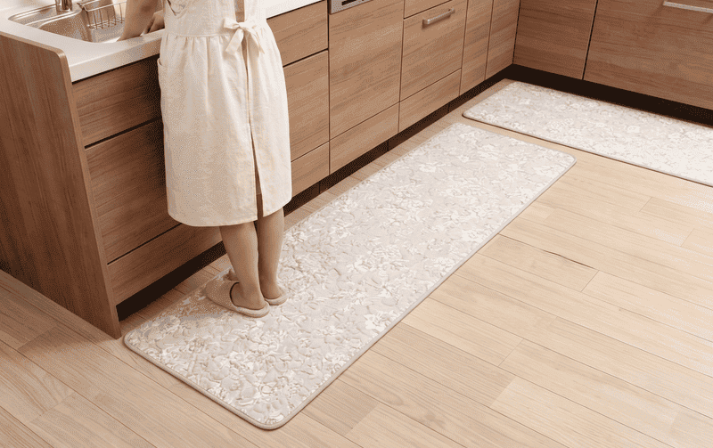 ロングマット コットンキルト 約50×150cm [Jardin d’Argent]