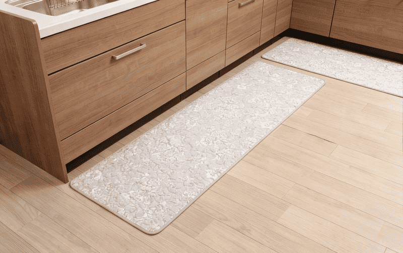 ロングマット コットンキルト 約50×150cm [Jardin d’Argent]