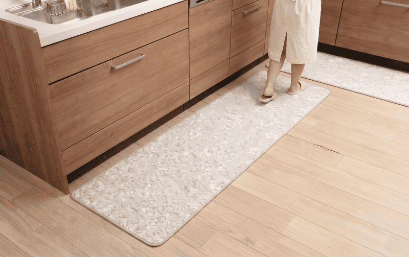 ロングマット コットンキルト 約50×150cm [Jardin d’Argent]