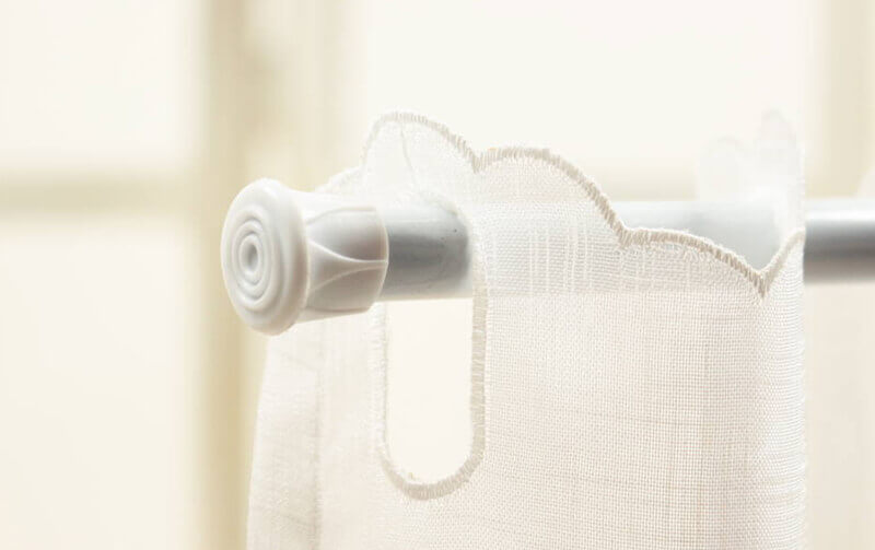 選べる フラワー刺繍 カフェカーテン 約130×45cm