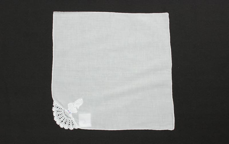 選べる4種 スワトウ産 手刺繍入りハンカチ 約30×30cm