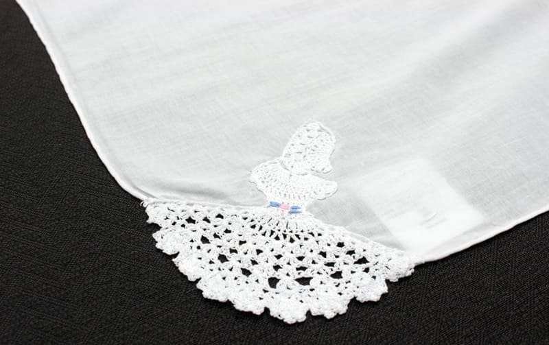 選べる4種 スワトウ産 手刺繍入りハンカチ 約30×30cm