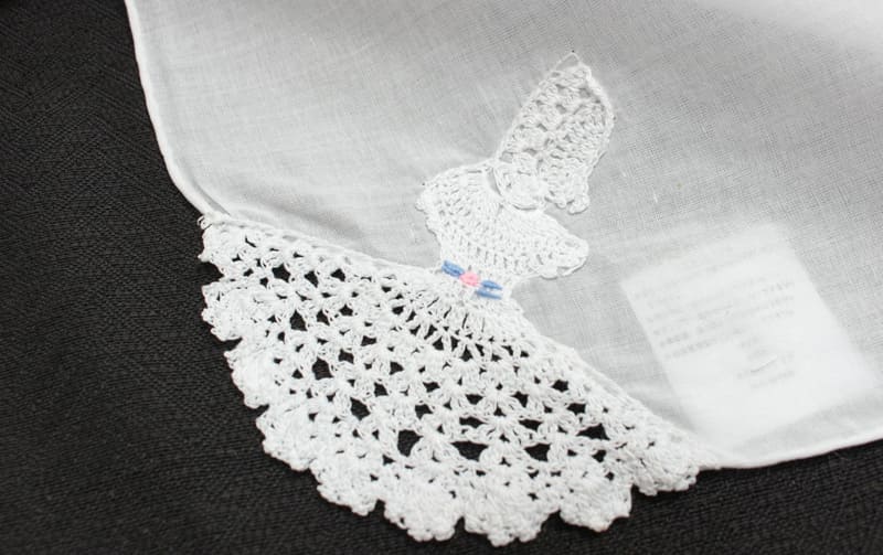 選べる4種 スワトウ産 手刺繍入りハンカチ 約30×30cm