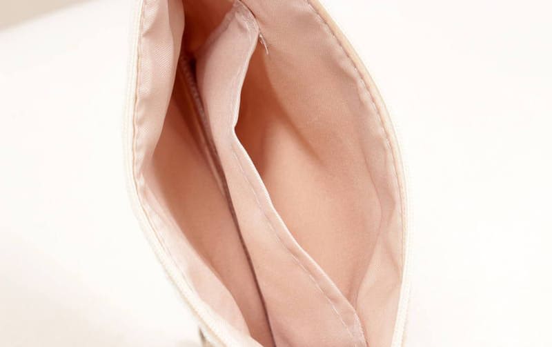 フラットポーチ ミニマルデザイン 約12×20cm [Velinor]