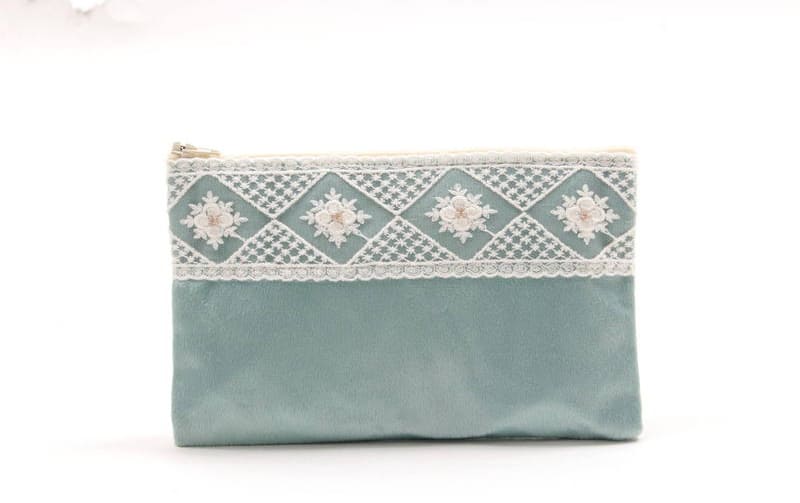 フラットポーチ ミニマルデザイン 約12×20cm [Velinor]