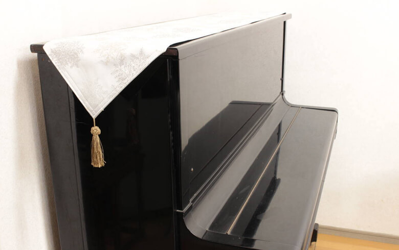 撥水加工ジャカード織 テーブルランナー 約30×180cm [Snow crystal]