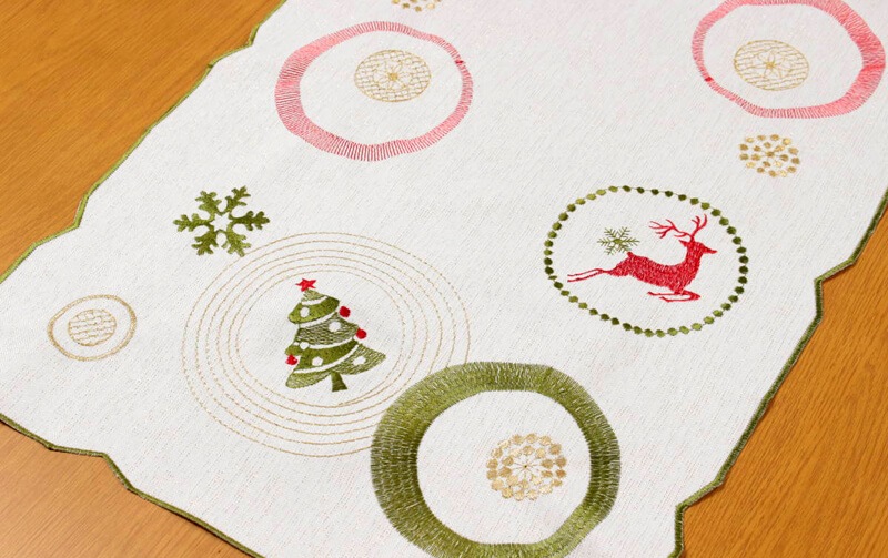 Xmas テーブルセンター 約40×75cm