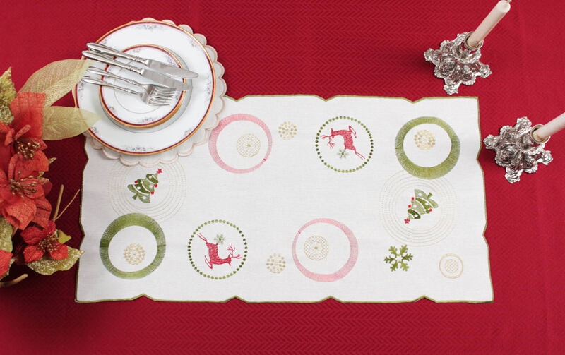 Xmas テーブルセンター 約40×75cm