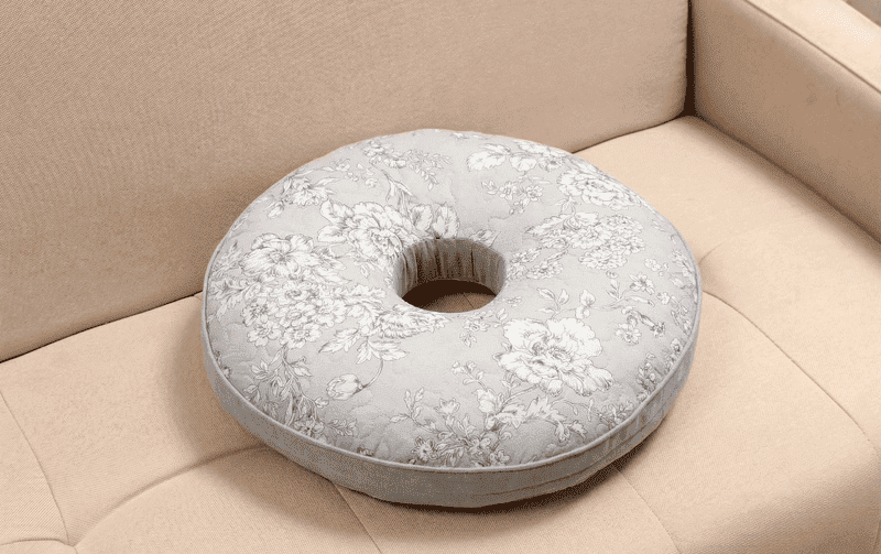 円座クッション コットンキルト 約40cm [Jardin d’Argent]