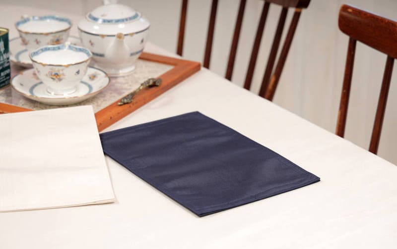 モアレ 撥水ジャカード ティーマット 約20×30cm [Serein]