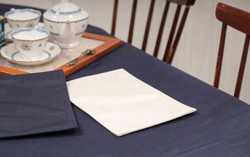 モアレ 撥水ジャカード ティーマット 約20×30cm [Serein]