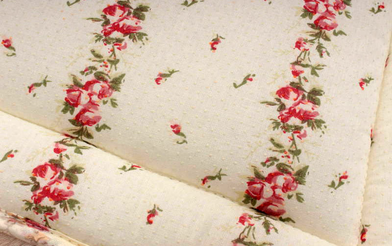 コットンキルト シートクッション 約50×50cm [Rose Mellow]