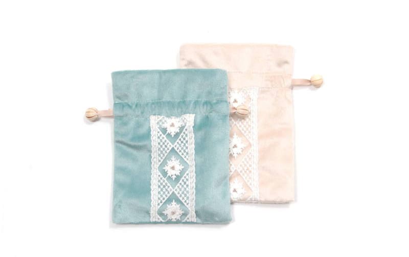 巾着 ミニマルデザイン 約13×18cm [Velinor]