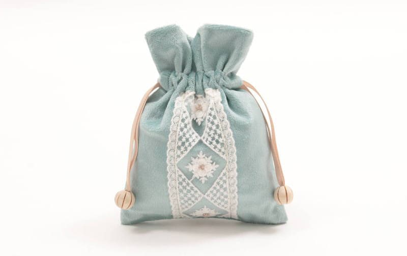 巾着 ミニマルデザイン 約13×18cm [Velinor]