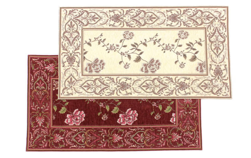 シェニール織 テーブルセンター 約33×60cm [Rose Palace]