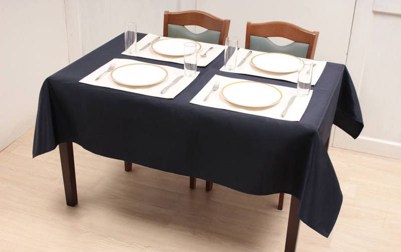 モアレ 撥水ジャカード テーブルクロス 約140×170cm [Serein]