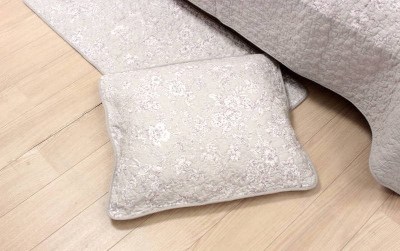 座布団カバー コットンキルト 約55×59cm [Jardin d’Argent]