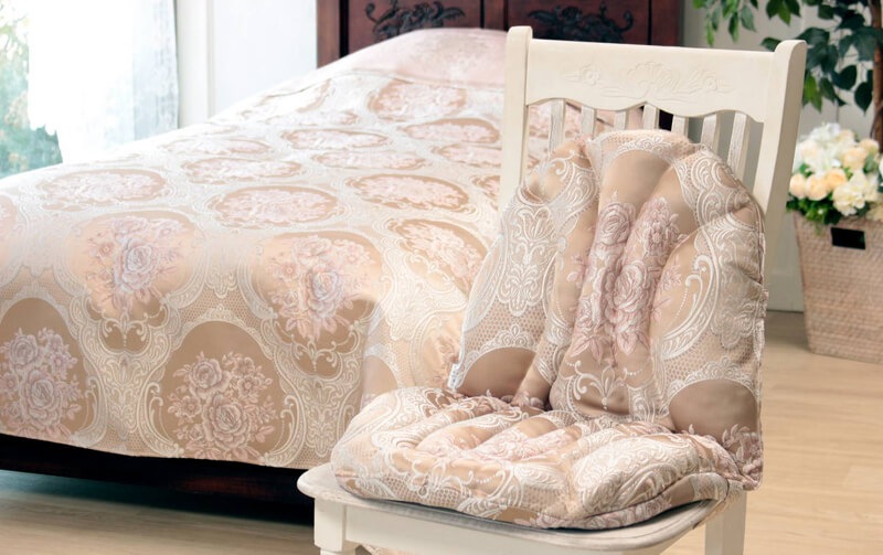 Romance rose ジャカード織 チェアクッション 約48×82cm｜インテリア