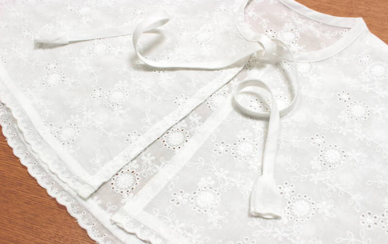 アイレット刺繍 ケープ 約32×71cm [paquerette]