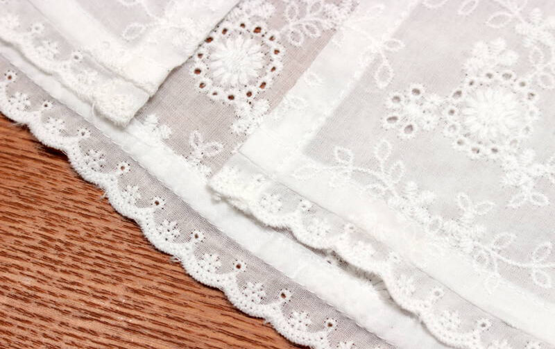 アイレット刺繍 ケープ 約32×71cm [paquerette]