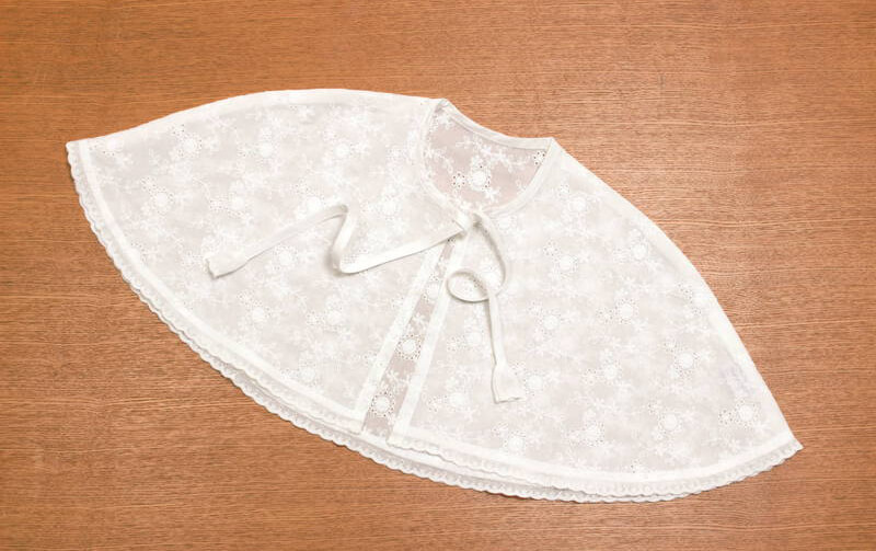 アイレット刺繍 ケープ 約32×71cm [paquerette]