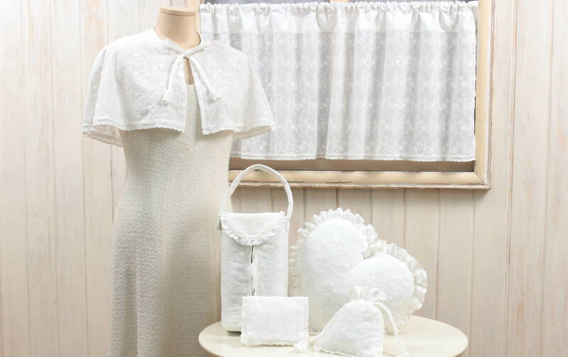 アイレット刺繍 ケープ 約32×71cm [paquerette]