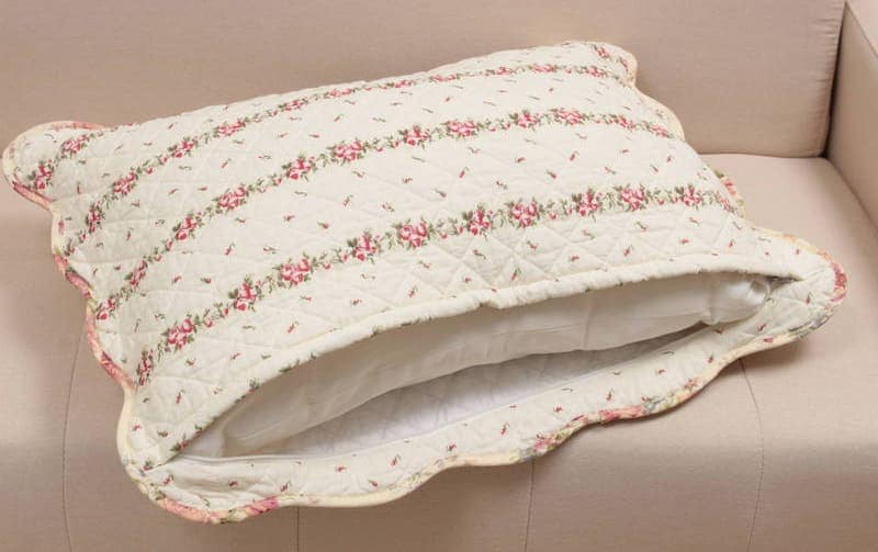 コットンキルト ピローケース 約43×63cm [Rose Mellow]