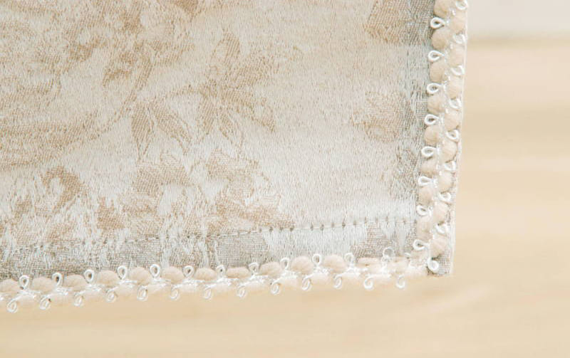 クロスオーバーのれん ジャカード織 約85×150cm [Heritage Rose]