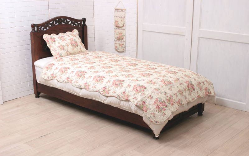 コットンキルト マルチカバー 約135×195cm [Rose Mellow]