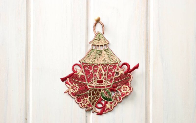 Xmas オーナメント（ランタン） 約16×12cm｜アミブルージュ