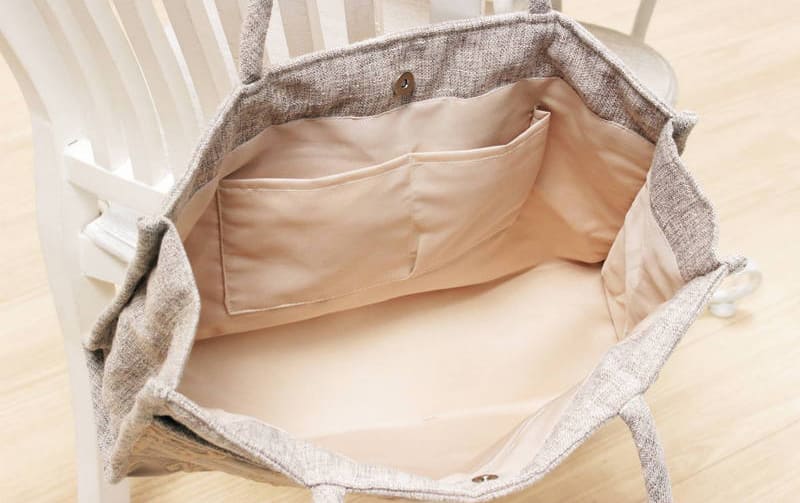 ジャカード織 バッグＡ４ 約36×26×9cm [nobleza]