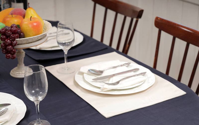 モアレ 撥水ジャカード ランチョンマット 約32×45cm [Serein]