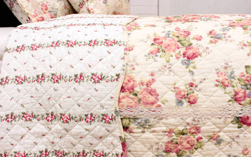 コットンキルト マルチカバー 約195×245cm [Rose Mellow]