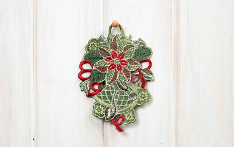 Xmas オーナメント（ベル） 約15.5×11cm｜インテリアレース・テーブル