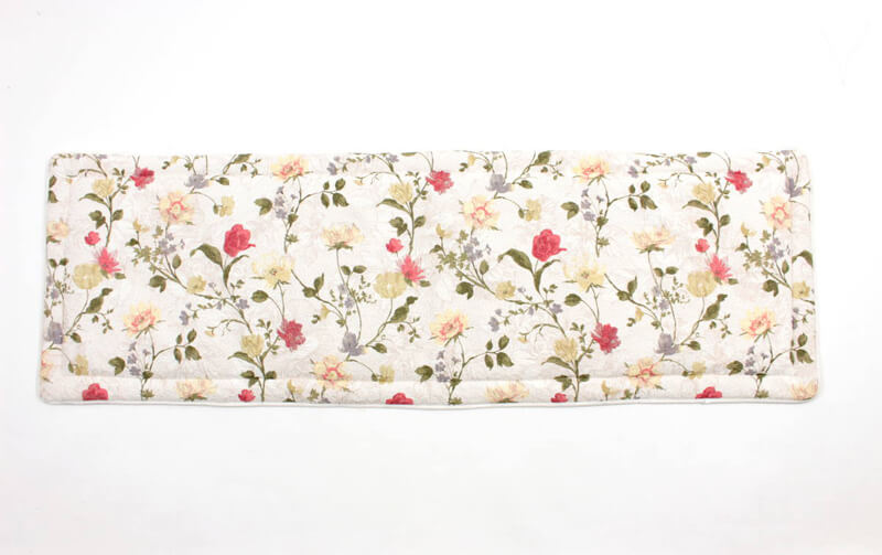 コットン多針キルト ロングシートクッション 約50×150cm [chill flower]