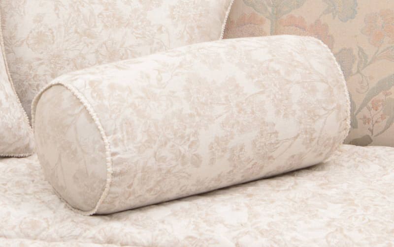 ボルスタークッション ジャカード織 約18×40cm [Heritage Rose